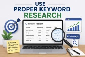 use proper keyword research 