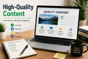 Business Blogging for Growth and SEO Success | worldtricks4u High-Quality Content
